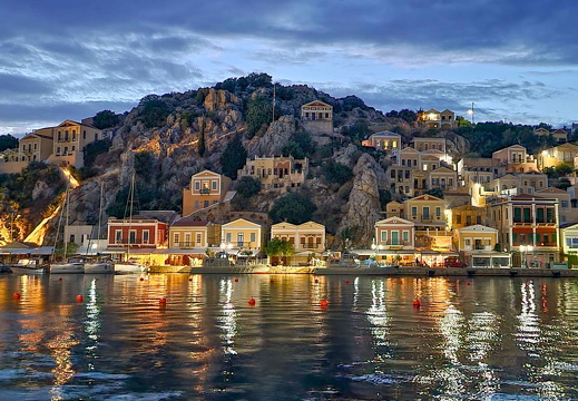 Symi-Island-Night-Lights-Greek-Islands